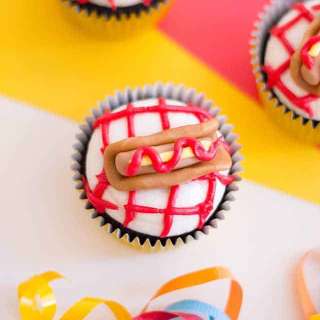 Hot Dog Cupcakes
