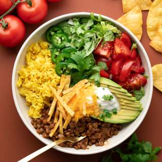 Lentil Taco Bowls