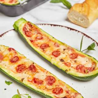 Zucchini Pizza Boats