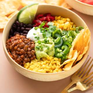 Chipotle Lentil Burrito Bowls