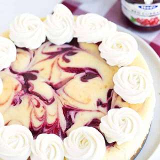 Cranberry Red Currant Cheesecake