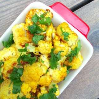 Roasted Curried Cauliflower