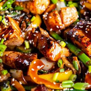 Teriyaki Salmon Stir Fry