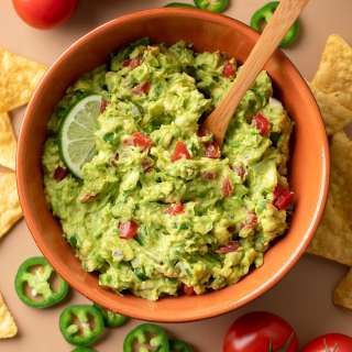 Chunky Guacamole with Tomato and Cilantro