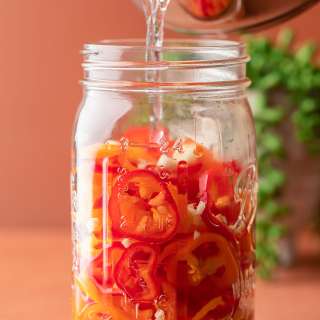 Quick Pickled Sweet Mini Peppers