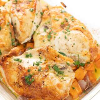 Baked Chicken and Sweet Potatoes
