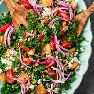 Kale Panzanella Salad