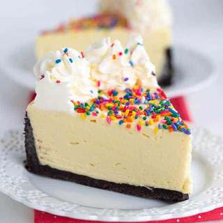 No Bake Birthday Cheesecake