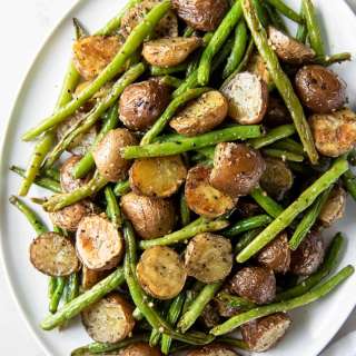 Oven Roasted Green Beans and Potatoes
