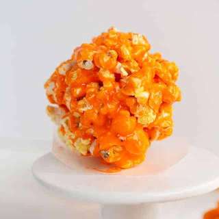 Candy Corn Popcorn Balls