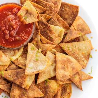 Lime Baked Tortilla Chips with Sea Salt