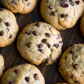 Puffy Peanut Butter Chocolate Chip Cookies