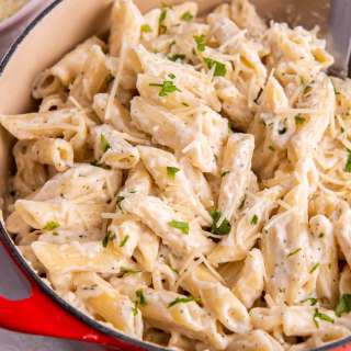 Easy Alfredo Penne Pasta