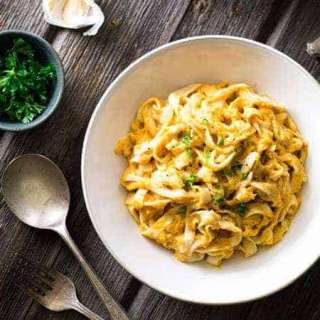 Creamy Pumpkin Fettuccine