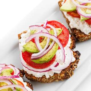 Avocado Toast with Cottage Cheese and Tomatoes
