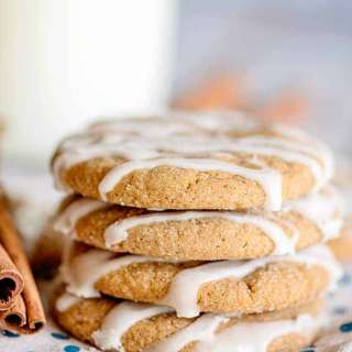 Iced Molasses Cookies