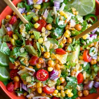 Crispy Chickpea Taco Salad