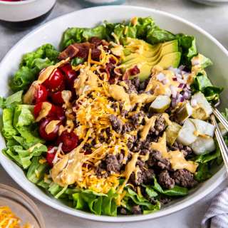 Loaded Burger Bowl with Special Sauce