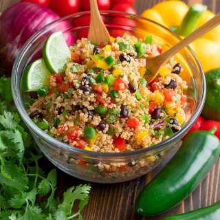 Southwest Quinoa Salad with Chili Lime Dressing