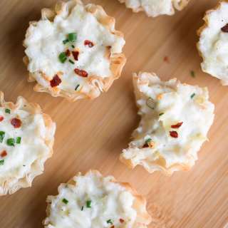Artichoke Dip Phyllo Cups