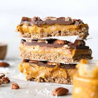 Pumpkin Spice Caramel Slices