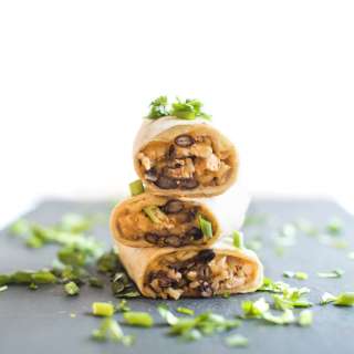Chicken and Black Bean Burritos (Freezer Friendly)