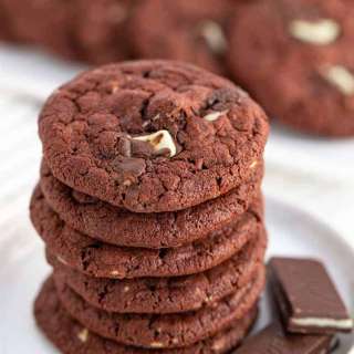 Mint Chocolate Pudding Cookies