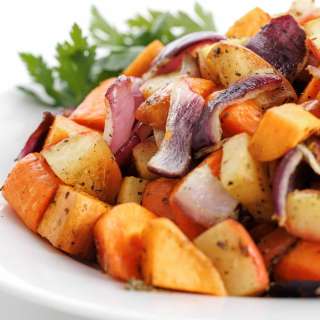 Herb-Roasted Apples, Onions, and Carrots