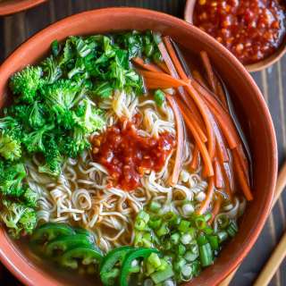 Chili Garlic Ramen Noodle Soup