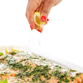 Baked Salmon with Fresh Herbs