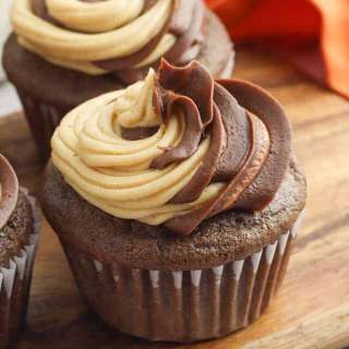 Chocolate Peanut Butter Cupcakes