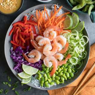 Shrimp Spring Roll Bowls