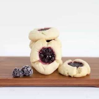 Blackberry Thumbprint Cookies