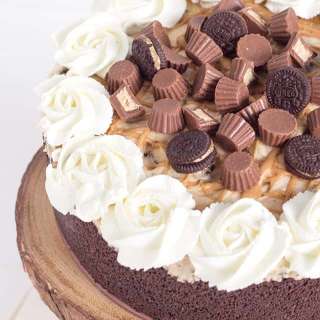 No Bake Reese’s Peanut Butter Oreo Cheesecake
