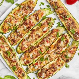 Sausage Stuffed Zucchini