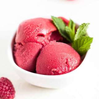 Raspberry Mint Sorbet