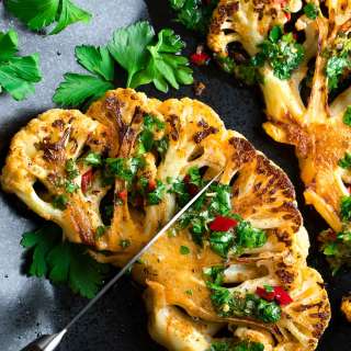 Chimichurri Cauliflower Steaks