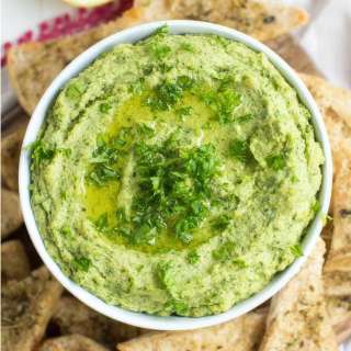Lemon Spinach Hummus