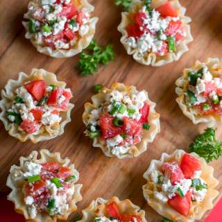 Feta Dip Phyllo Cups