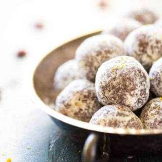 Cranberry Orange Energy Bites