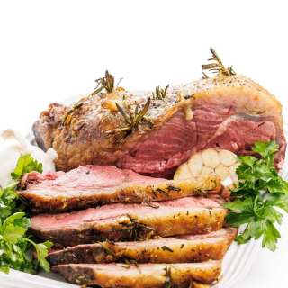 Garlic and Rosemary Studded Beef Roast