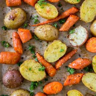 Oven Roasted Potatoes and Carrots
