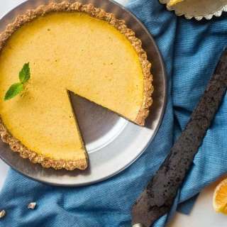 Healthy Orange Pie With Almond Crust