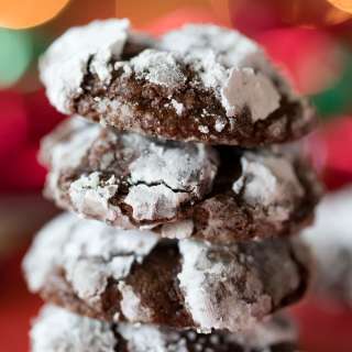 Chocolate Brownie Crinkle Cookies