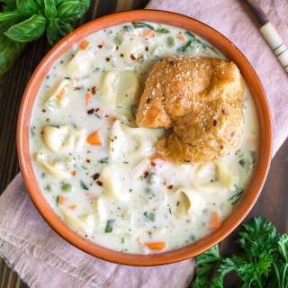 Creamy Tortellini Vegetable Soup