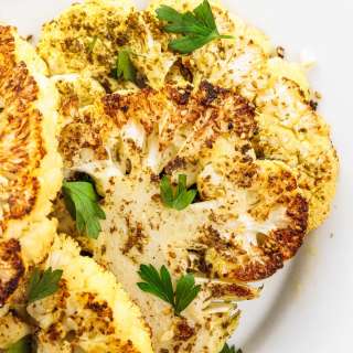 Za’atar Crusted Cauliflower Steaks
