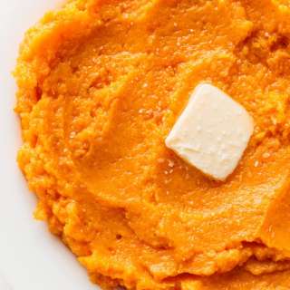 Mashed Butternut Squash and Sweet Potatoes
