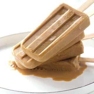 Boozy Caramel Coffee Popsicles