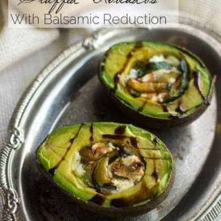 Baked Avocado Stuffed With Goat Cheese
