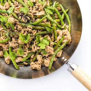 Asian Ground Turkey and Green Bean Stir-Fry